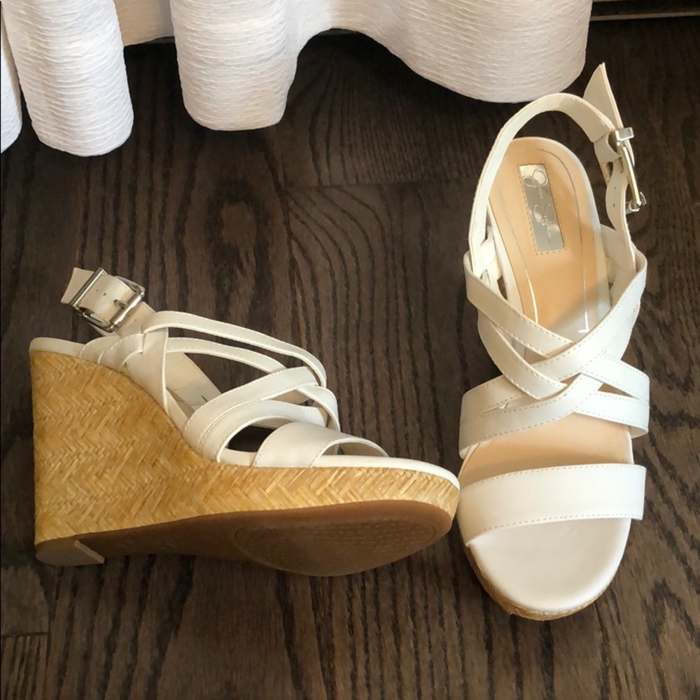 white wedges